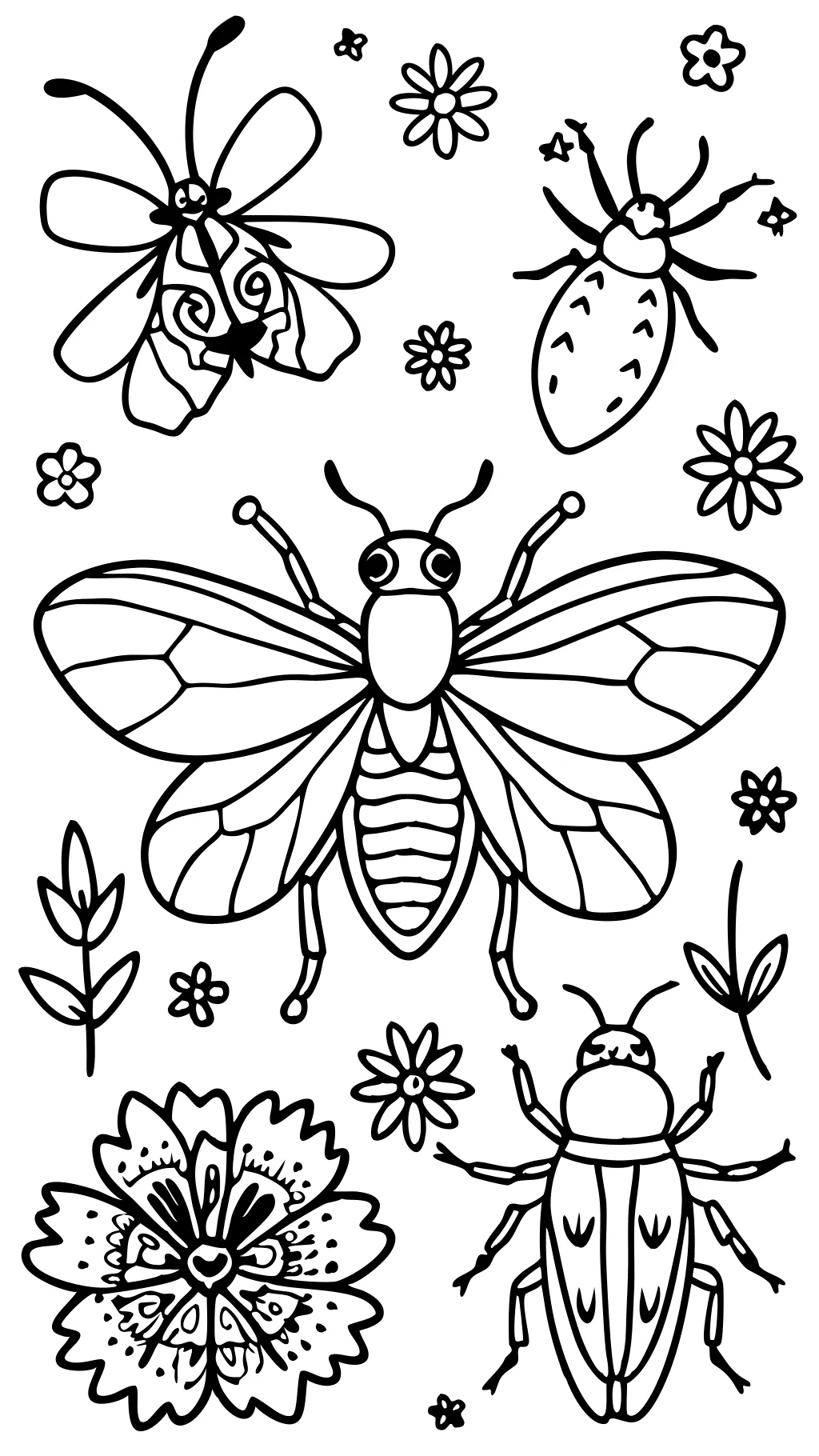 coloriages gratuits insectes